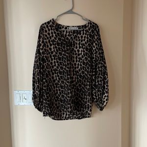 Cheetah Print Blouse